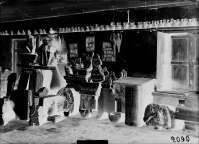 Вид экспозиции с собранием разнородных памятников из раскопок Херсонеса